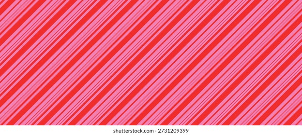 Candy Cane Stripes Nahtloses Muster - Diagonale Candy Cane Stripes Wiederholung Muster Design 