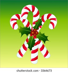 Candy cane, vector