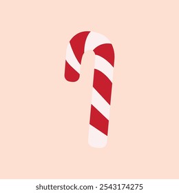 Candy cane vector art isolate element. christmas illustration. holidays. chrismas and new year