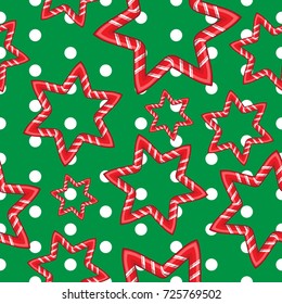 candy cane vector christmas  seamless pattern