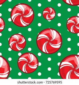 candy cane vector christmas  seamless pattern