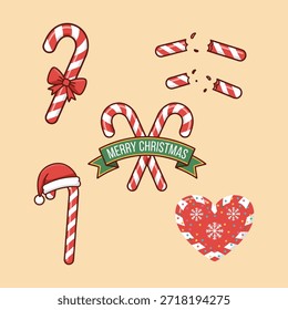 Candy Cane Vector clip art