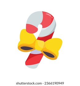 Candy cane vector colorful stickers Icon Design illustration. EPS 10 File