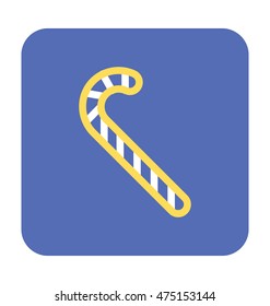 Candy Cane Vector Icon