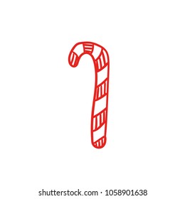 Candy Cane Vector Illustration