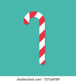 Candy Cane Vector Isolate Element