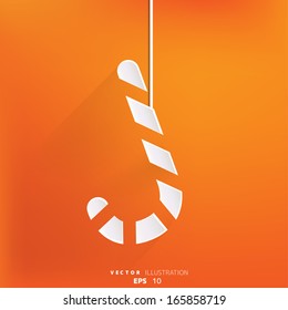 Candy cane web icon