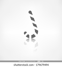 Candy cane web icon
