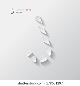 Candy cane web icon