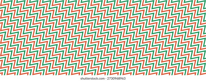 cana de doces zigzag stripe sem costura padrão vermelho e verde zig