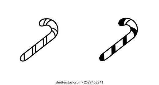 Candy caneicons for ui. vector illustration