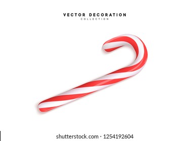 Candy Canes Isolated On White Background