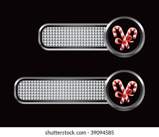 candy canes on silver checkered templates
