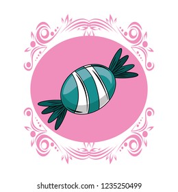 Candy caramel isolated