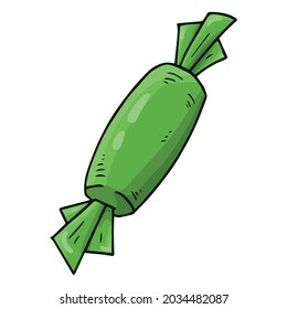 Candy cartoon. Vector illustration of candy. Hand drawn.