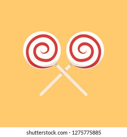 Candy cartoon vector. symbol. logo design.