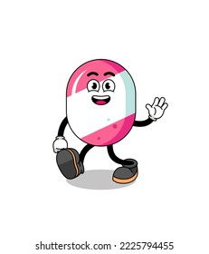 Candy-Cartoon-Gehen, Charakterdesign