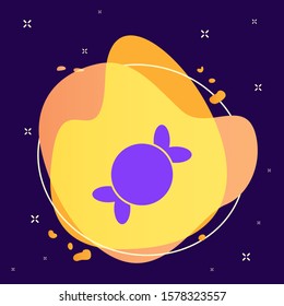 Candy, chocolate abstract vector icon. Element of kitchen for mobile concept and web apps illustration. Thin flat icon for website design and development