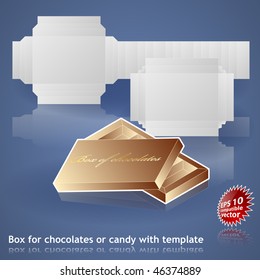 Candy or chocolate box template
