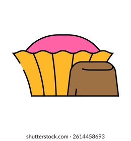 candy chocolate candy food line icon vector. candy chocolate candy food sign. isolated symbol illustration