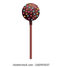 Candy Chocolate Icon Cartoon Vector. Sugar Stick. Sweet Lollypop