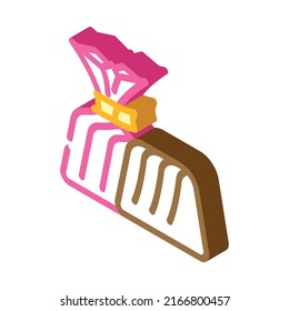 candy chocolate isometric icon vector. candy chocolate sign. isolated symbol illustration