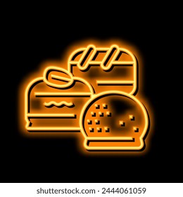 candy chocolate neon light sign vector. candy chocolate illustration