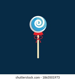 Candy Christmas Icon Vector Illustration
