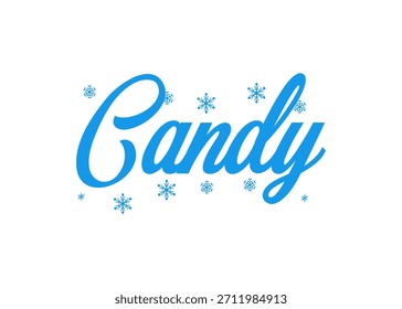 Candy, Christmas vector font
Vector font word on a white background