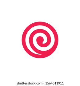 Candy Circle Logo, Spiral Logo