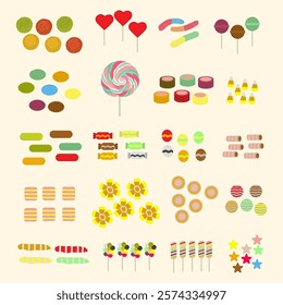 candy collection with different types