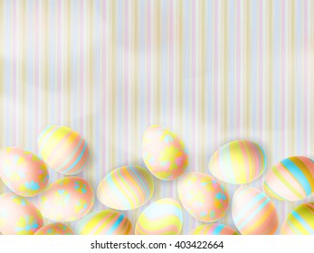 Candy color easter eggs. EPS 10 vector file included