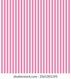Candy color straight lines seamless pattern. Light pink vertical stripes background. Abstract pastel swatch design template for fabric, textile, wrapping paper, banner, card, poster. Vector wallpaper