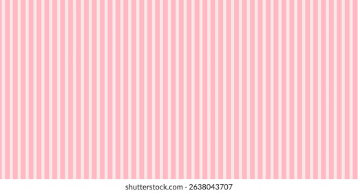 Candy color straight lines seamless pattern. Light pink vertical stripes background. Abstract pastel swatch design template for fabric, textile, wrapping paper, banner, card, poster.