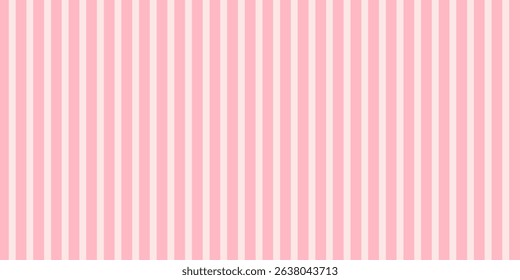 Candy color straight lines seamless pattern. Light pink vertical stripes background. Abstract pastel swatch design template for fabric, textile, wrapping paper, banner, card, poster.