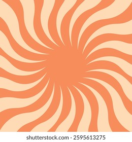 Candy color sunburst background. Abstract Background. Colorful spinning lines for template, banner, poster, flyer. Sweet rotating cartoon swirl or whirlpool. Vector backdrop.