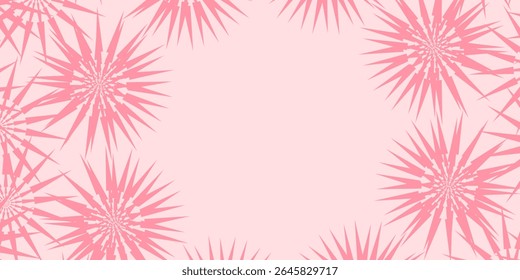 Candy color sunburst background. Abstract pink cream sunbeams design wallpaper. Colorful spinning lines for template, banner, poster, flyer. Sweet rotating cartoon swirl or whirlpool.