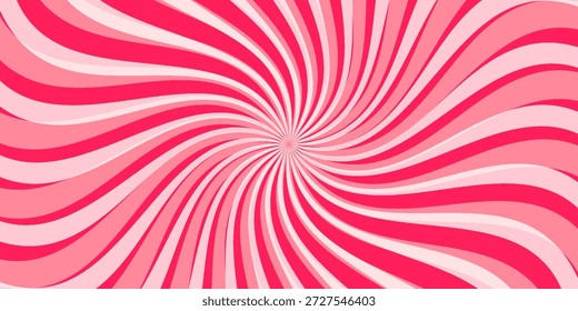 Süßigkeiten Farbe sunburst Hintergrund. Abstrakte rosa Creme Sonnenstrahlen Design Tapete. Farbige Spinnlinien für Schablone, Banner, Poster, Flyer. Süße rotierende Cartoon wirbeln oder Whirlpool. Vektorhintergrund