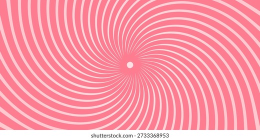 Candy color sunburst background. Abstract pink cream sunbeams design wallpaper. Colorful spinning lines for template, banner