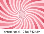 Candy color sunburst background. Swirling radial ice cream background. Swirl candy background