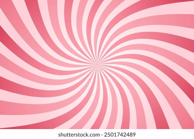 Candy color sunburst background. Swirling radial ice cream background. Swirl candy background