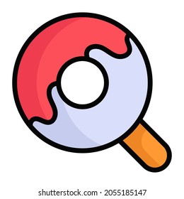 icono de línea de color dulce, iconos de Feliz Navidad y Feliz Año Nuevo para diseño web y móvil