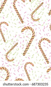 Candy colorful pattern on white