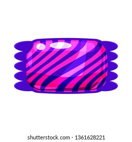 Candy colorful sweet. Bonbon candy in bright color packaging wrapping