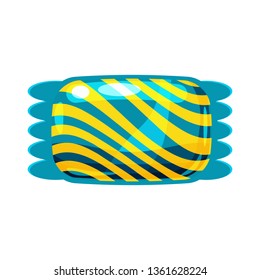 Candy colorful sweet. Bonbon candy in bright color packaging wrapping
