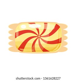 Candy colorful sweet. Bonbon candy in bright color packaging wrapping