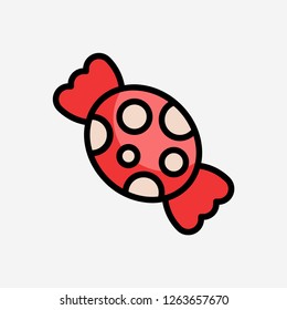 Candy concept line icon. Candy concept outline symbol design. Can be used for web and mobile UI/UX. Modern vector style.