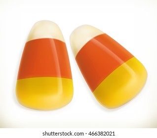 Candy Corn 3d Vector Icon