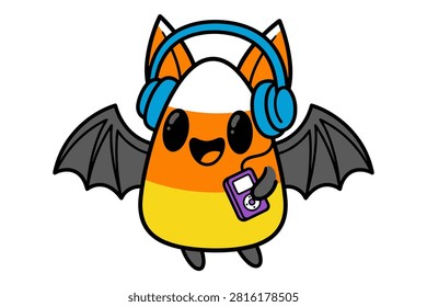 Candy corn bat 