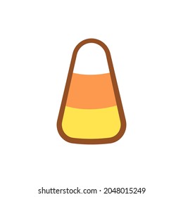 Clíparte de caricatura de maíz dulce. Diseño simple de ilustración vectorial plana
